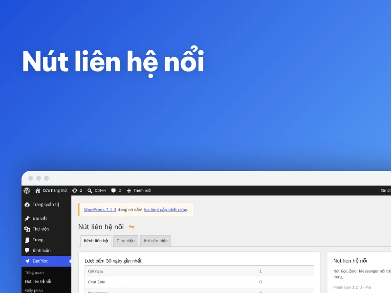 Plugin Nút liên hệ nổi