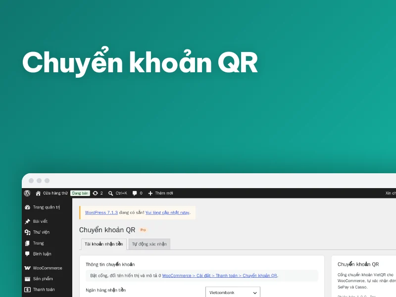 Plugin Chuyển khoản QR