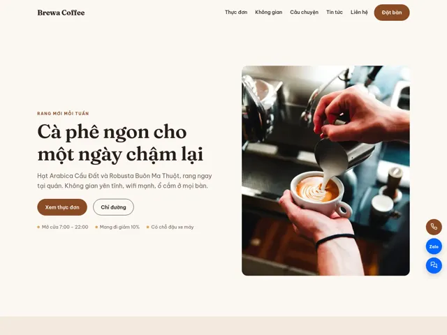 Giao diện theme Brewa