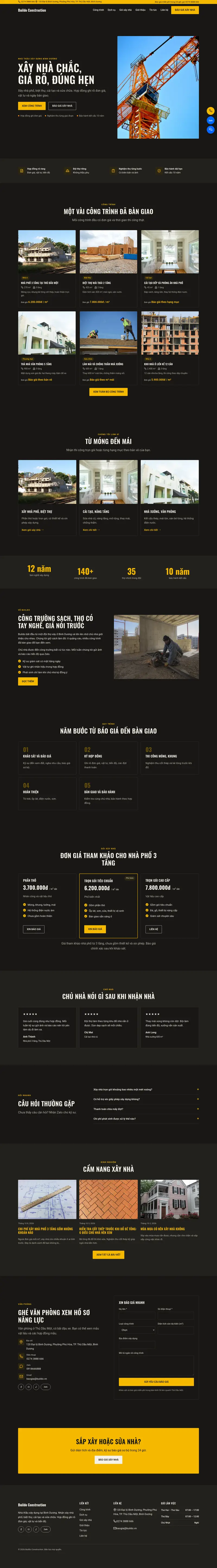 Toàn bộ trang chủ theme Buildo