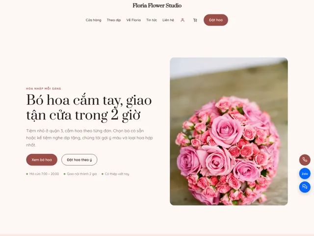 Giao diện theme Floria