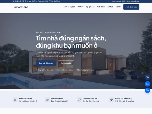 Giao diện theme Homora