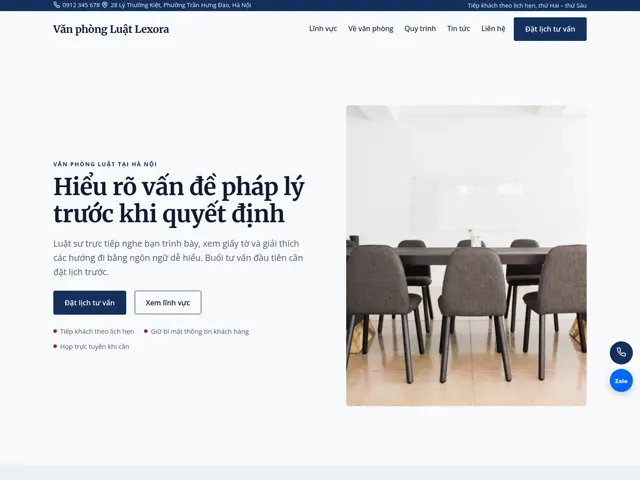 Giao diện theme Lexora