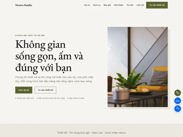Giao diện theme Nestro