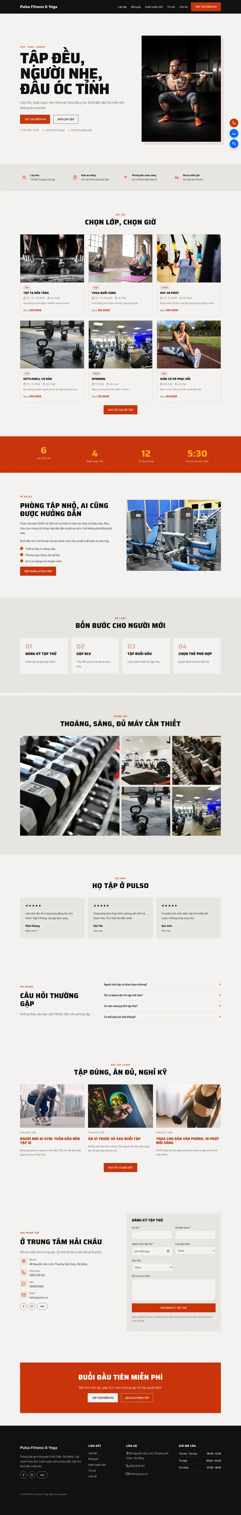 Toàn bộ trang chủ theme Pulso
