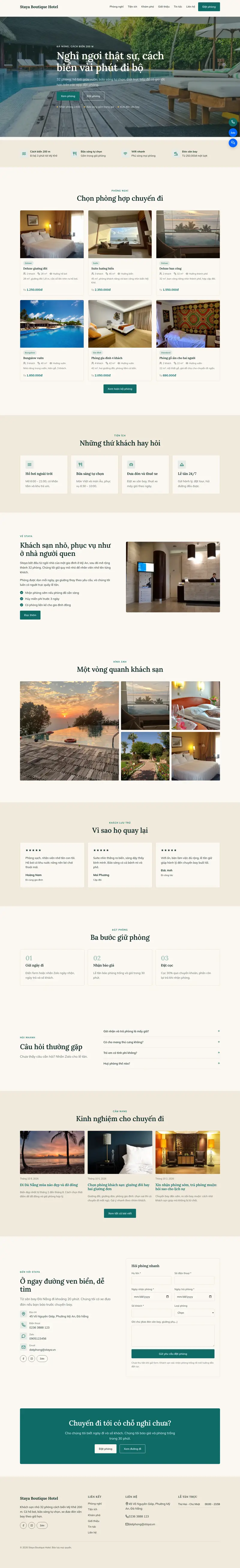 Toàn bộ trang chủ theme Staya