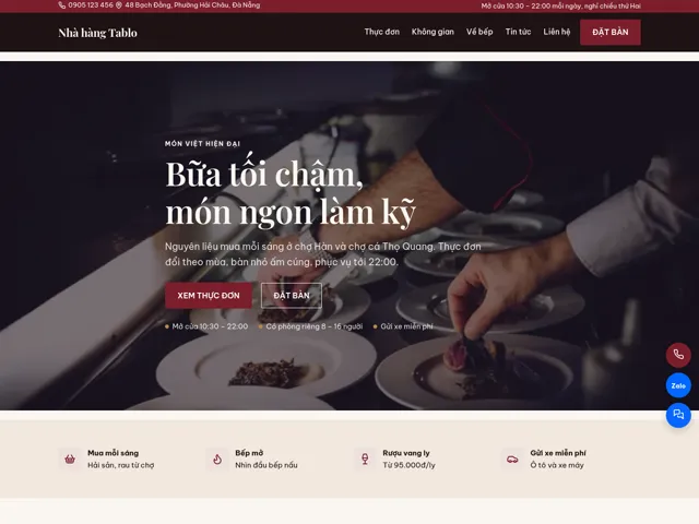 Giao diện theme Tablo