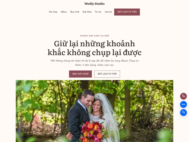 Giao diện theme Wedly